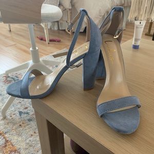 Lulus Taylor Natural Suede Ankle Strap Heels